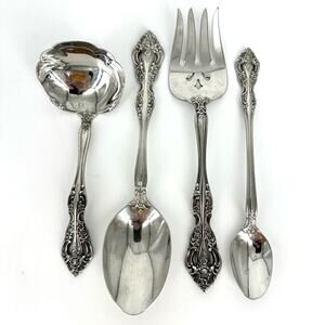 Oneida Michaelangelo stainless steel serving flatwear fork spoon ladle